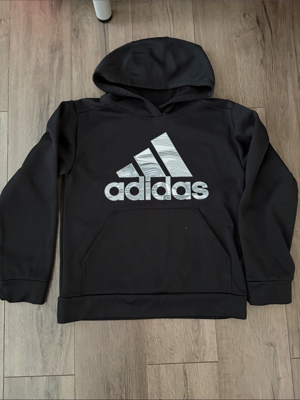 Kids Black Adidas Hoodie. Boy’s size medium 10/12